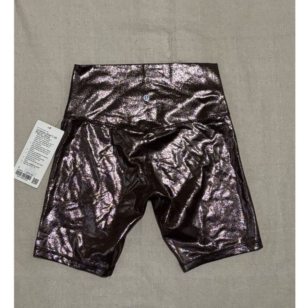 lululemon Align High Rise Short 8in Shine Size 8 French Press NWT W7BZFS - Picture 5 of 6